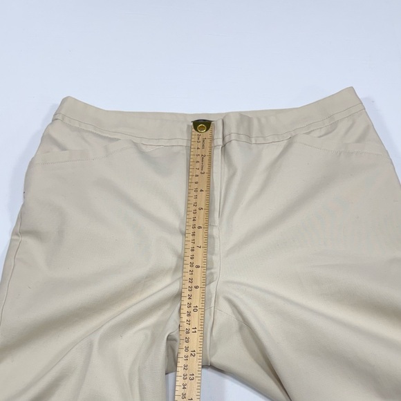 Curvy Rafaella Beige Cotton Blend Ankle Dress Pants 10P - Picture 4 of 8